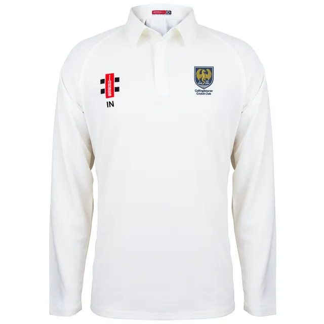 gray-nicolls-matrix-maglia-cricket-junior-collingbourne-cc-avorio-manica-lunga image 1