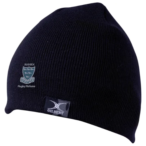 gilbert-rugby-sussex-rugby-referees-berretto-beanie-blu-navy-adulto image 1