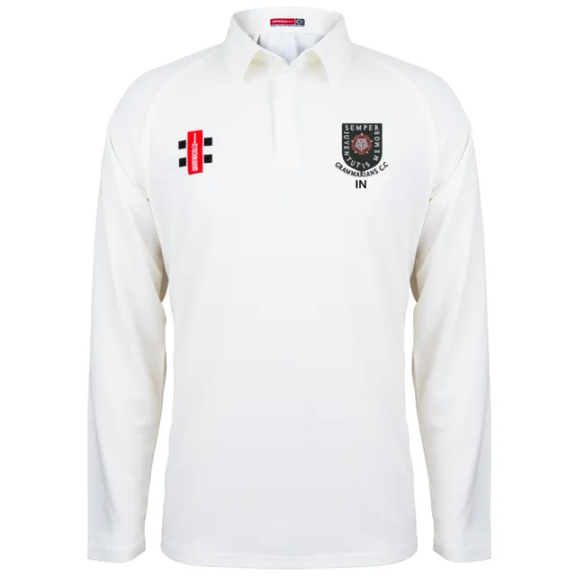 gray-nicolls-wellingborough-old-grammarians-matrix-v2-maglia-cricket-manica-lung image 1