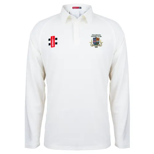 gray-nicolls-matrix-v2-thrapston-cricket-club-maglia-cricket-manica-lunga-avorio image 1
