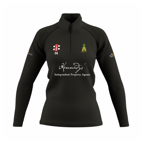 gray-nicolls-tadworth-cricket-club-donna-gts-pile-1-4-zip-nero image 1