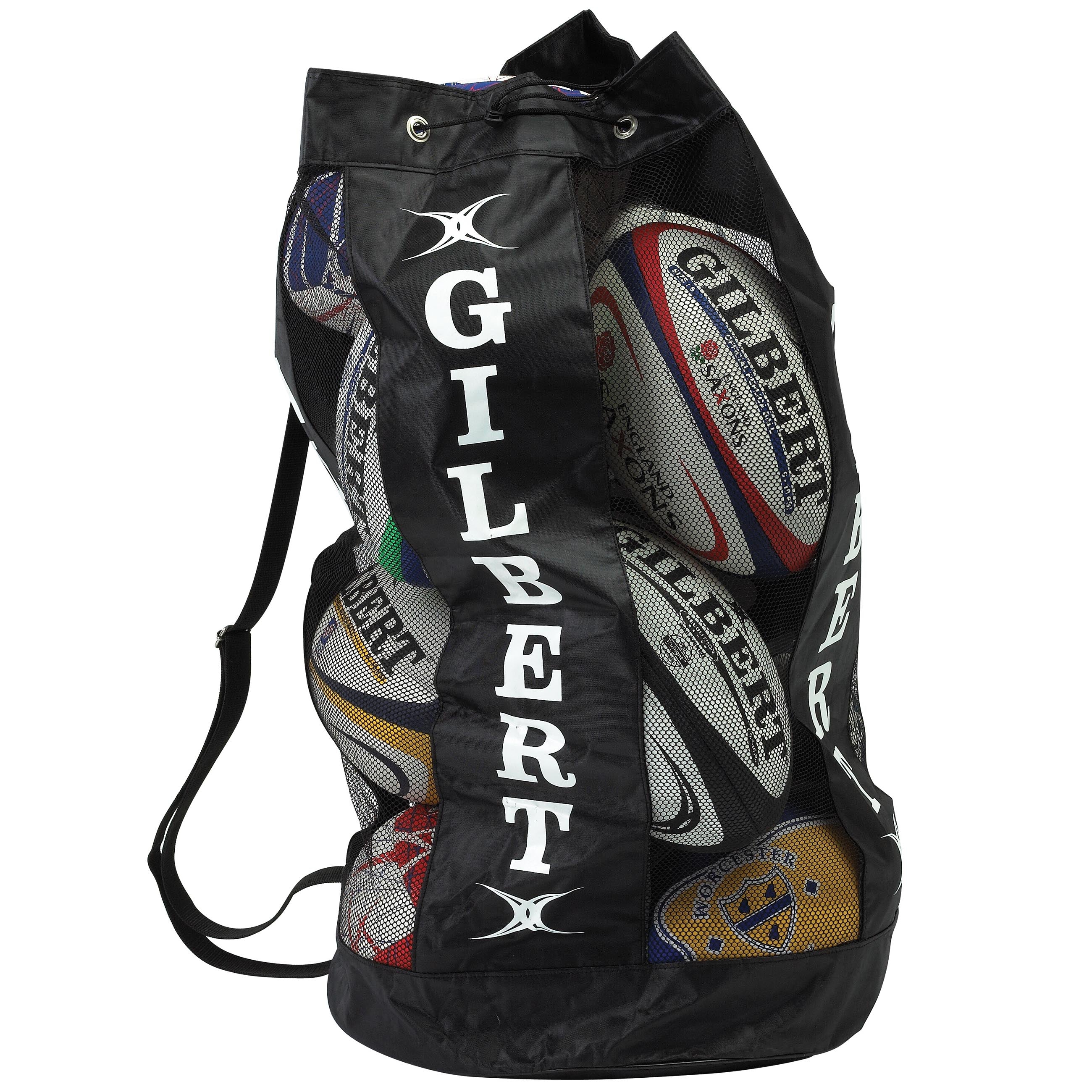 gilbert-rugby-breathable-borsa-porta-palloni-nera-fino-a-12-palloni-misura-5 image 2