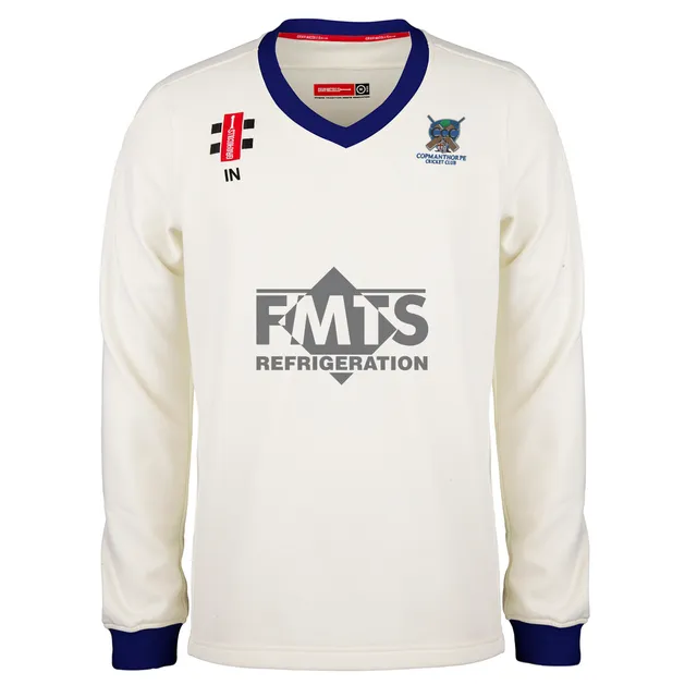 gray-nicolls-pro-performance-maglione-cricket-senior-copmanthorpe-cc-avorio-navy image 1