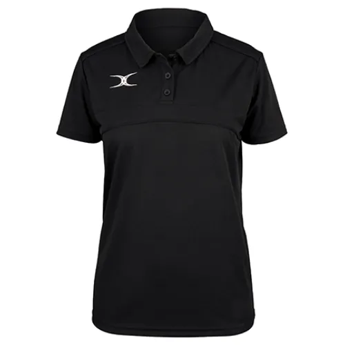 gilbert-rugby-ayrshire-bulls-rfc-photon-ii-polo-donna-nera-manica-corta image 1