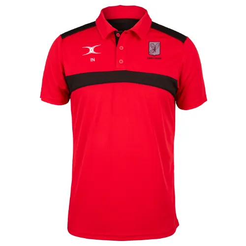 gilbert-rugby-surrey-rugby-adulto-photon-polo-uomo-rosso-nero image 1