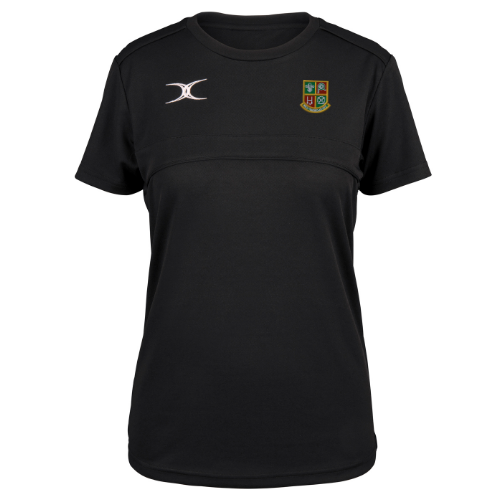 gilbert-rugby-new-tredegar-rfc-photon-ii-t-shirt-donna-nero image 1