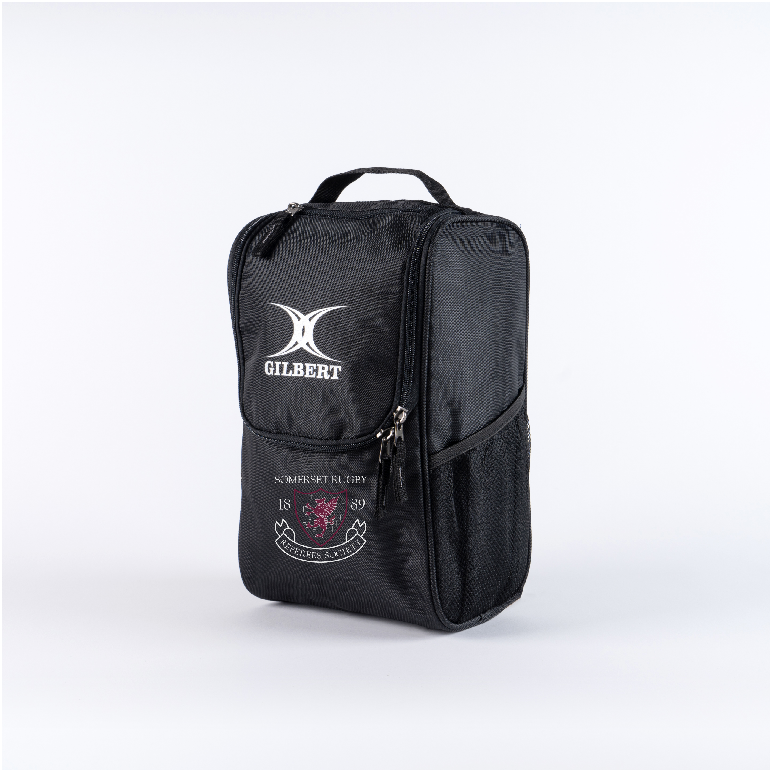 gilbert-rugby-somerset-rugby-referees-society-club-v4-borsone-porta-scarpe-nero- image 1