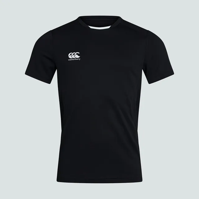 canterbury-mens-club-dry-tee-black-uomo-t-shirt-tecnica-rugby image 1