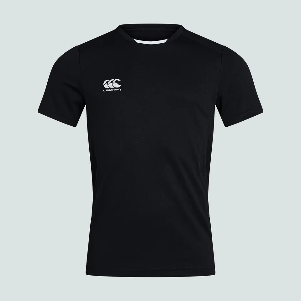 canterbury-mens-club-dry-tee-black-uomo-t-shirt-tecnica-rugby image 1