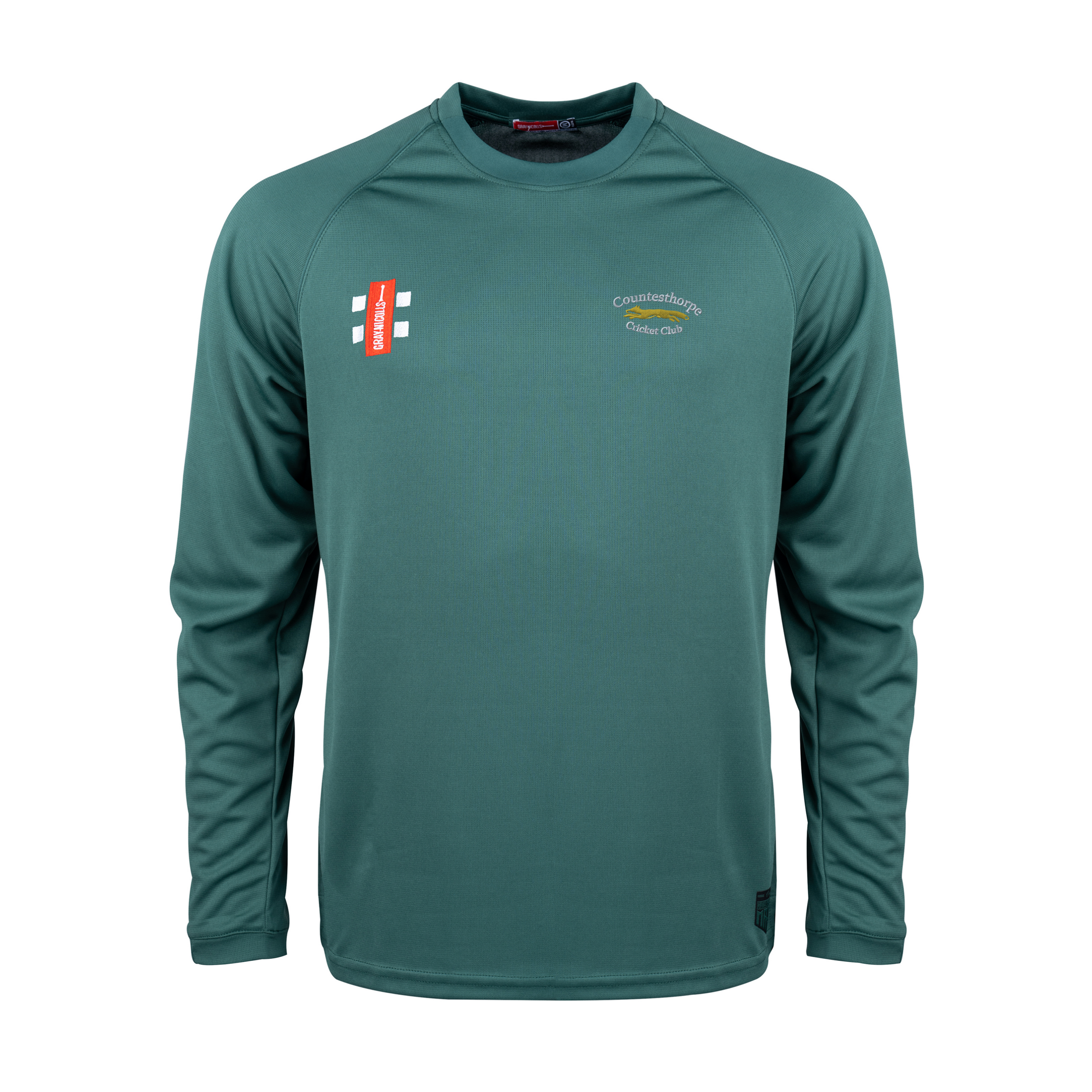 gray-nicolls-matrix-v2-maglia-manica-lunga-junior-countesthorpe-cc-verde image 1