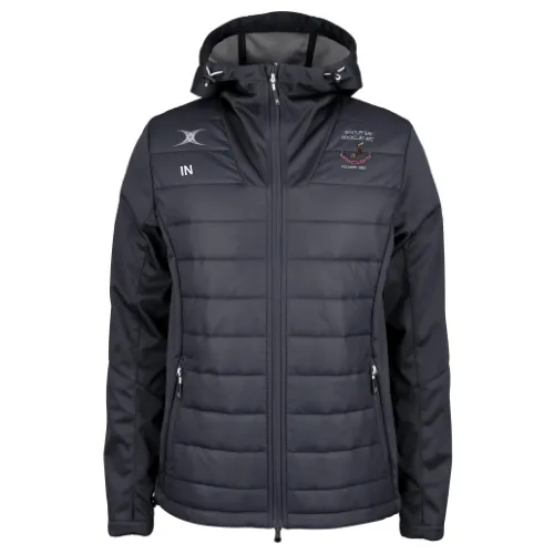 gilbert-rugby-whitley-bay-rockcliff-rfc-pro-giacca-full-zip-senior-nero image 1