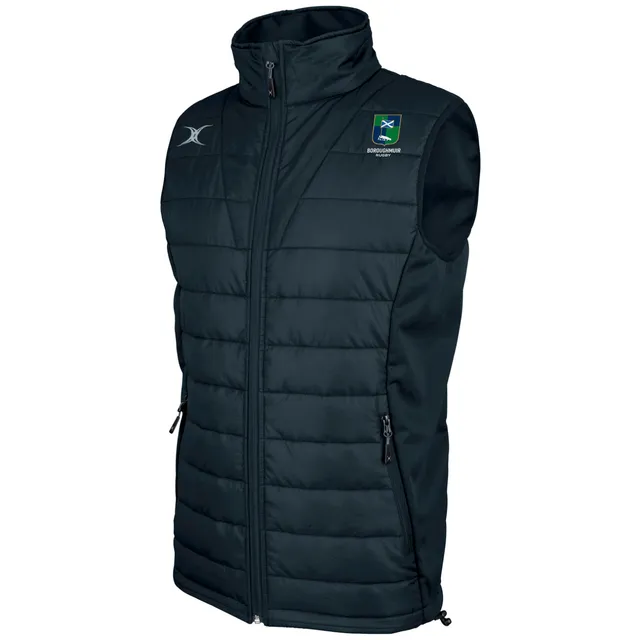 gilbert-rugby-boroughmuir-pro-gilet-smanicato-uomo-blu-navy image 1