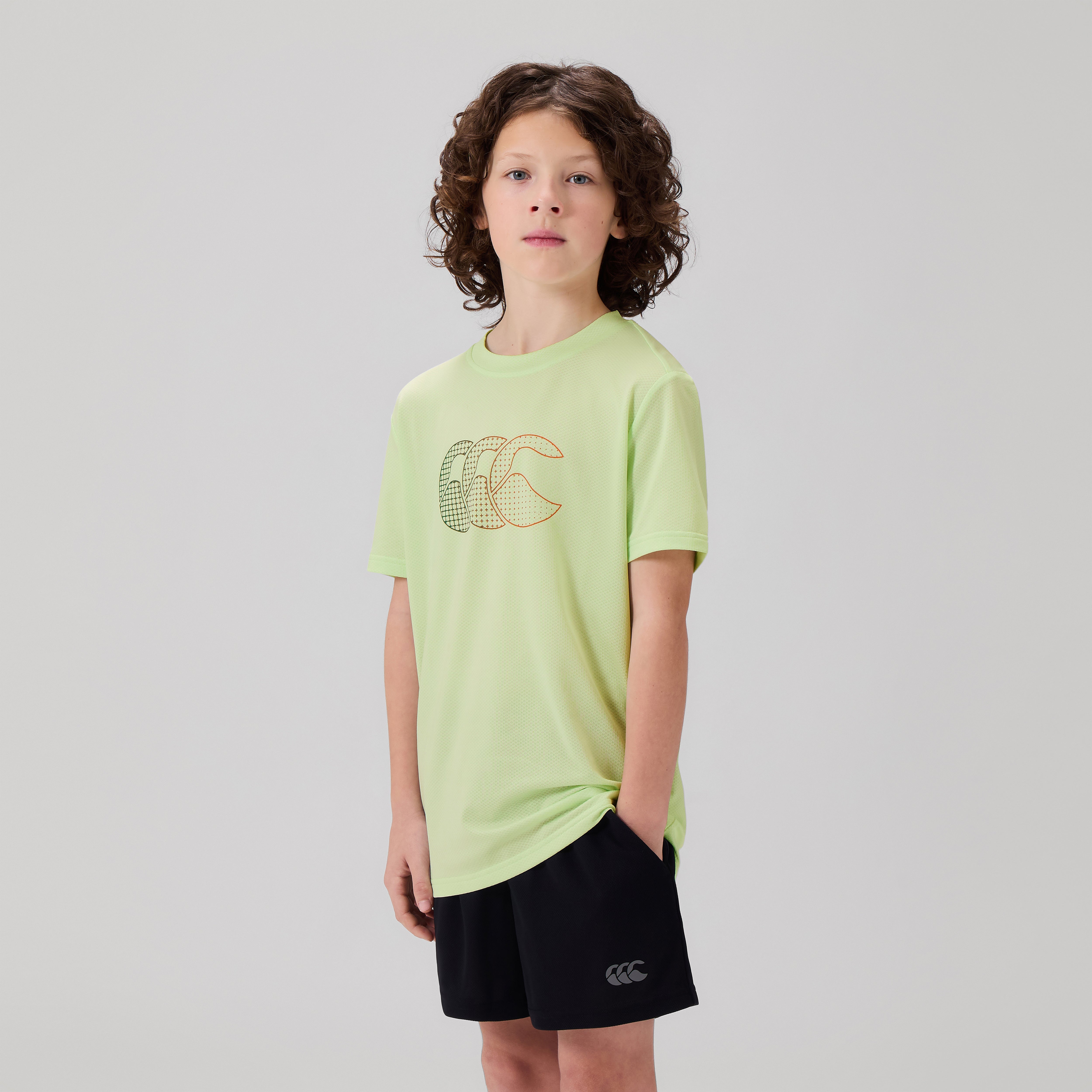 canterbury-tempo-tee-junior-unisex-t-shirt-training-verde image 4