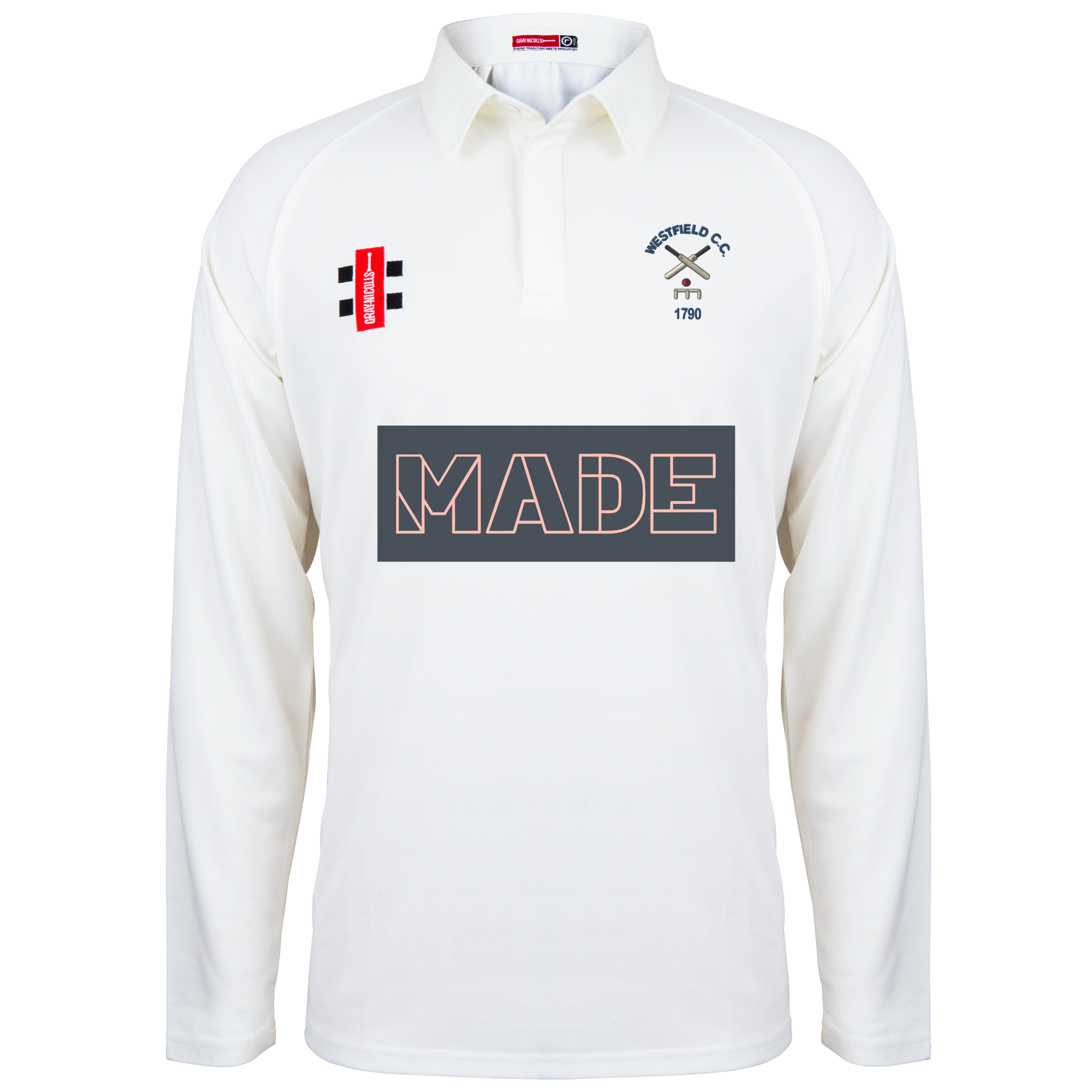 gray-nicolls-matrix-v2-maglia-cricket-manica-lunga-junior-westfield-cricket-club image 1