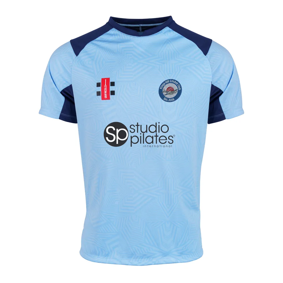gray-nicolls-pro-t20-maglia-cricket-manica-corta-junior-kings-hill-cc-blu-navy-a image 1