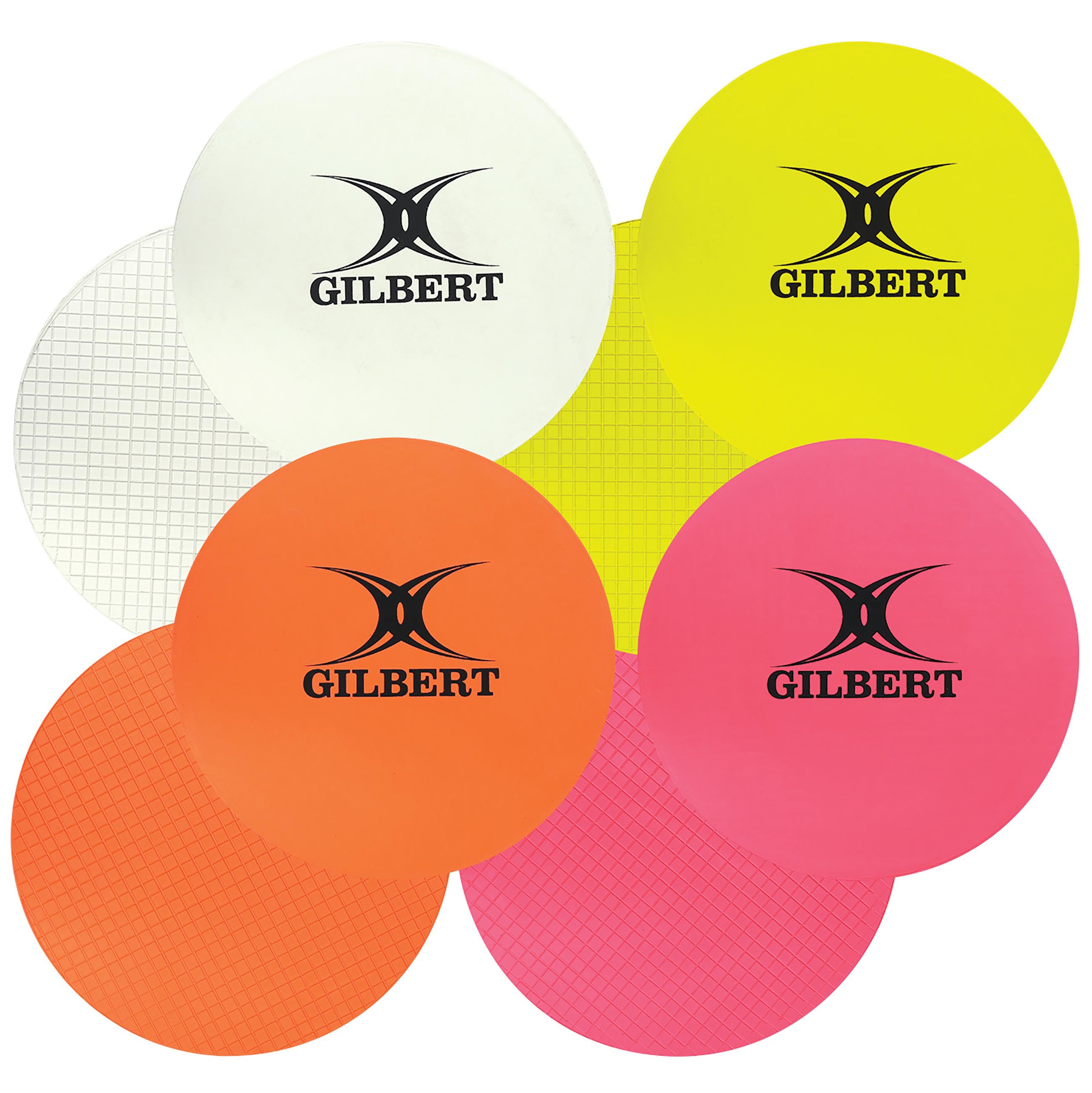 gilbert-rugby-rubber-disc-pack-set-16-dischi-allenamento-rugby image 1