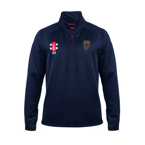 gray-nicolls-dunstable-cc-senior-pile-pro-thermo-navy-1-4-zip image 1