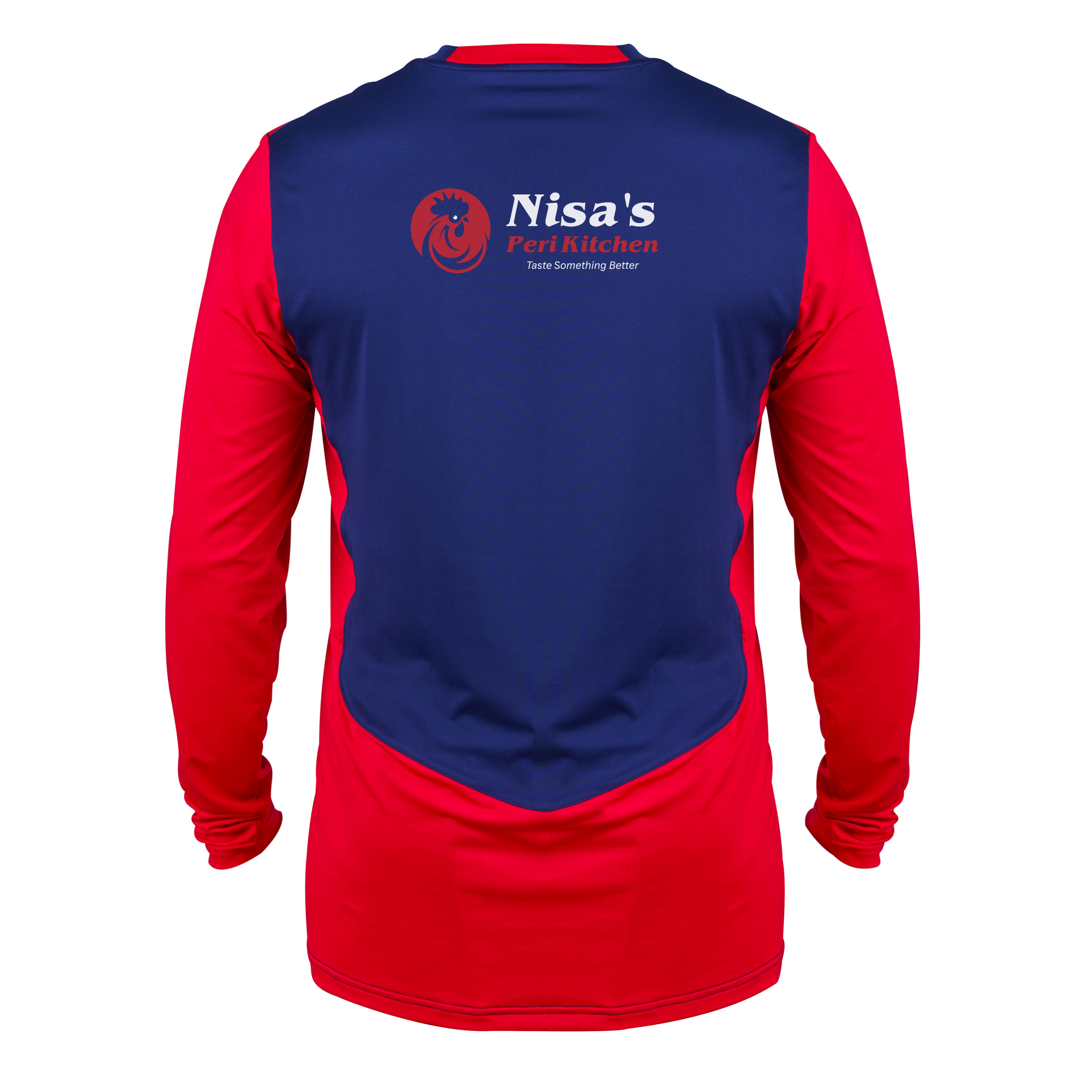 gray-nicolls-bury-cc-senior-pro-performance-maglia-t20-manica-lunga-navy-rosso image 2