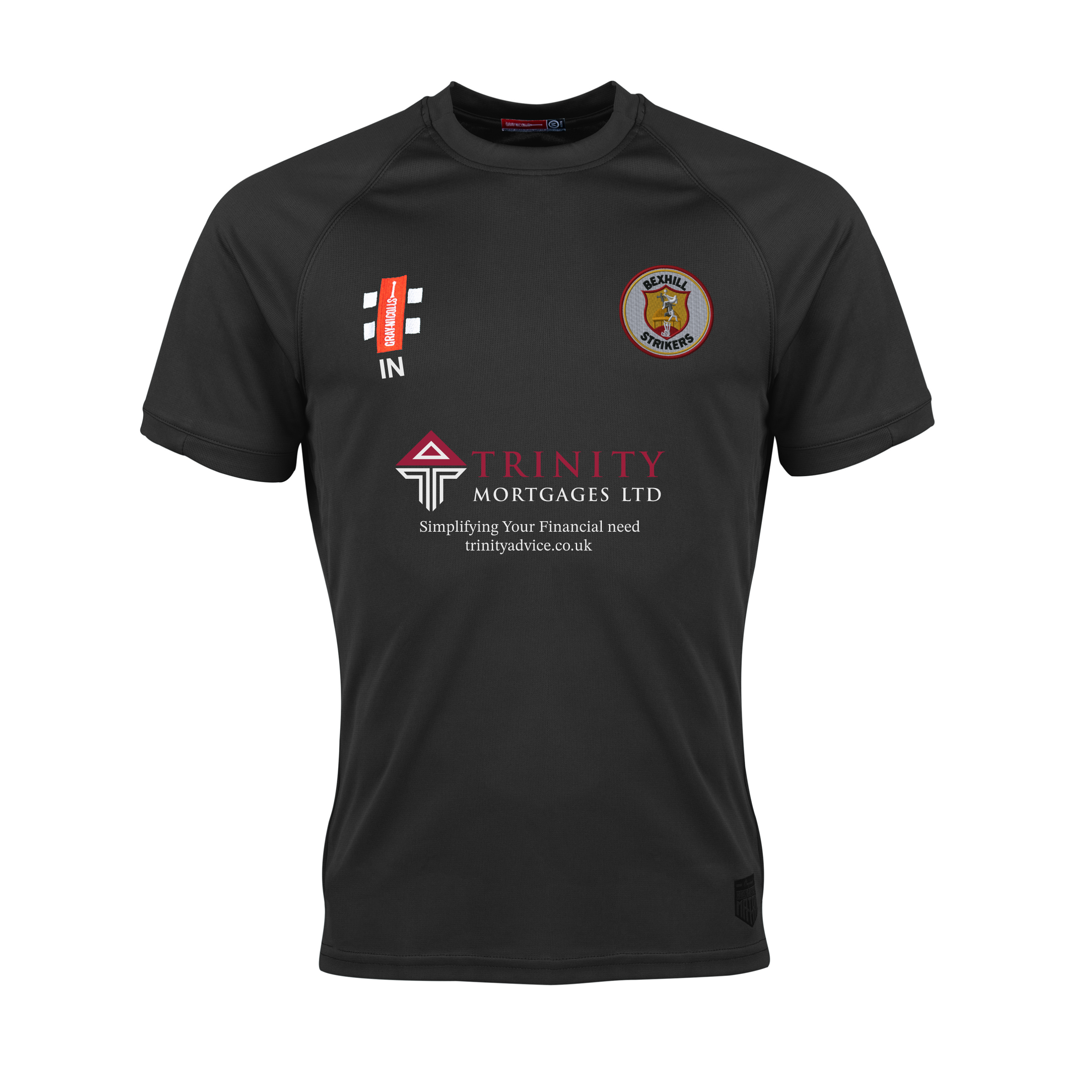 gray-nicolls-bexhill-strikers-matrix-v2-tee-senior-t-shirt-cricket-nera-manica-c image 1