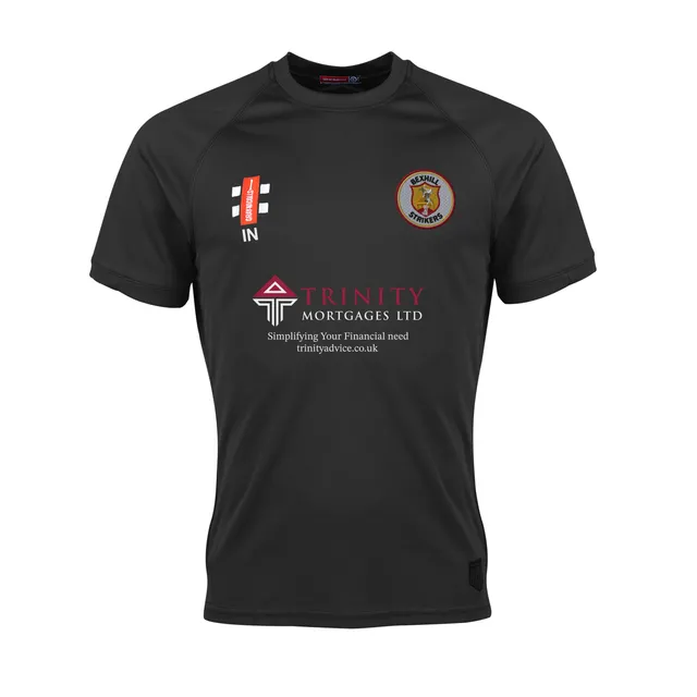 gray-nicolls-bexhill-strikers-matrix-v2-tee-senior-t-shirt-cricket-nera-manica-c image 1