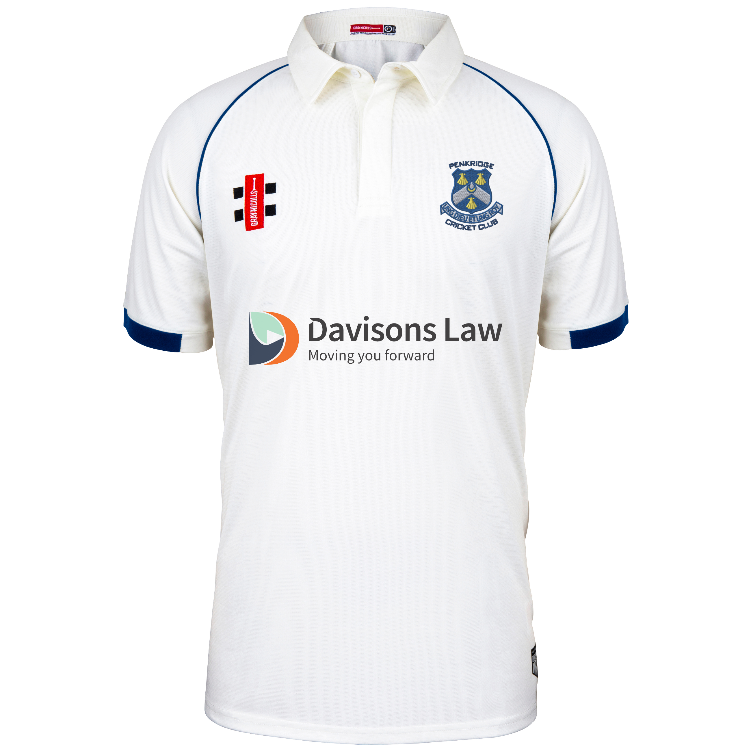 gray-nicolls-penkridge-cc-matrix-v2-maglia-gara-junior-avorio-blu image 1