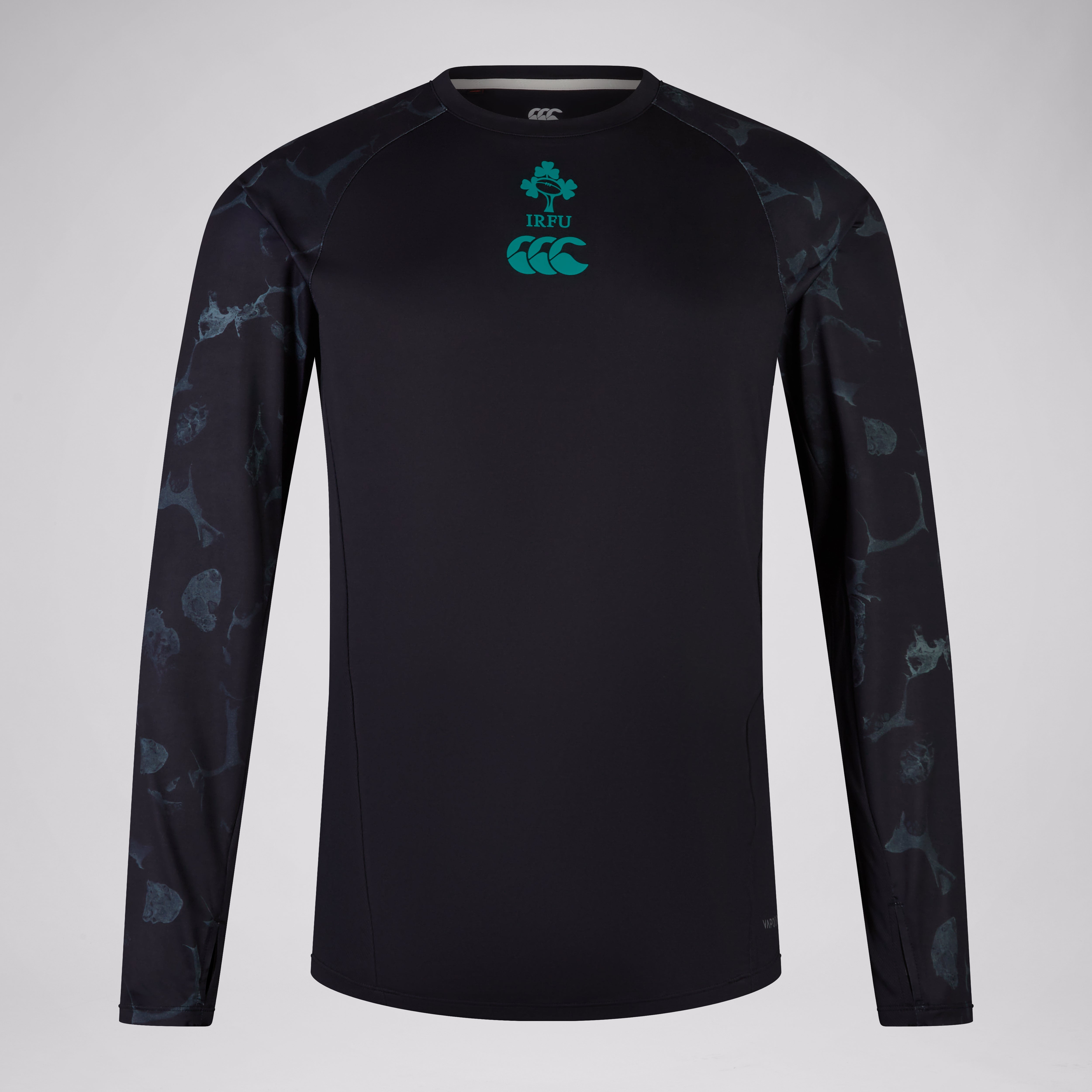 canterbury-ireland-super-light-training-tee-manica-lunga-uomo-nero image 1