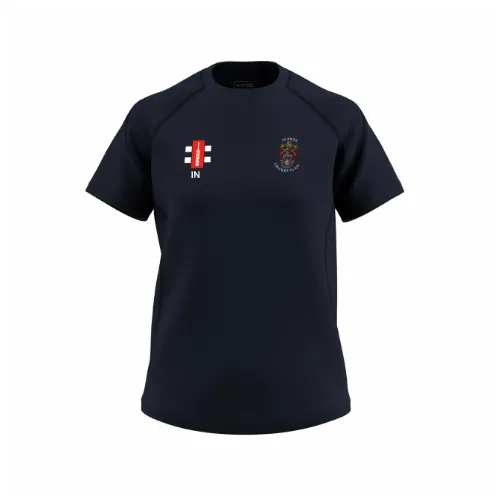 gray-nicolls-slough-cc-t-shirt-gts-manica-corta-blu-navy-donna image 1