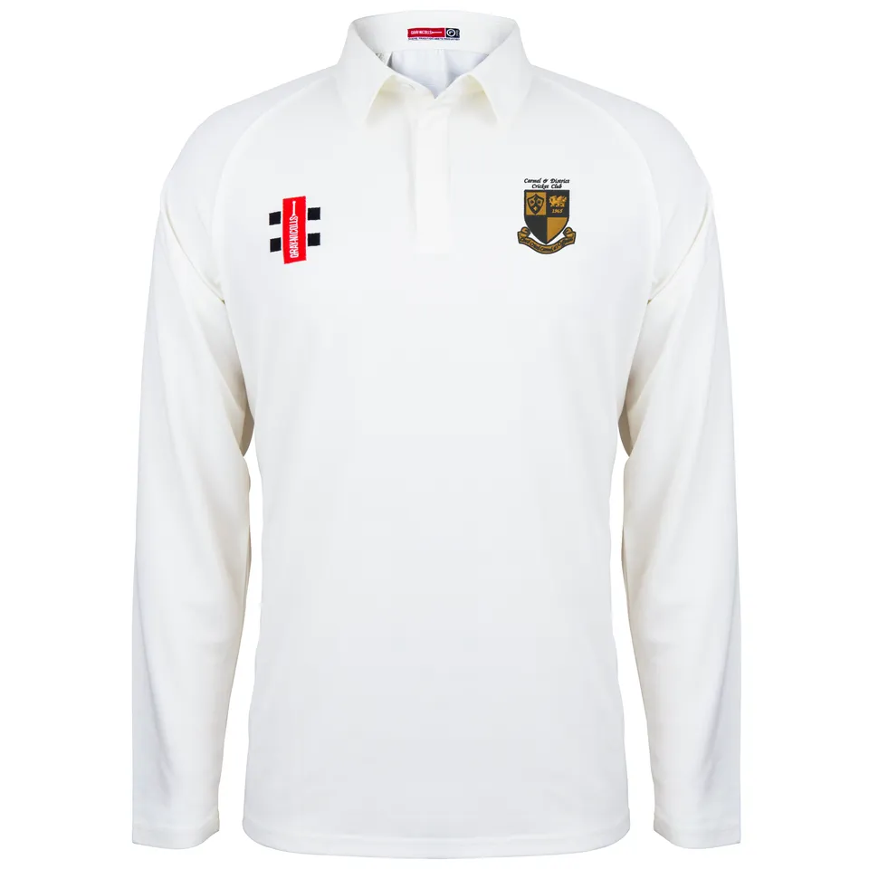 gray-nicolls-matrix-v2-maglia-cricket-manica-lunga-junior-carmel-and-district-cc image 1