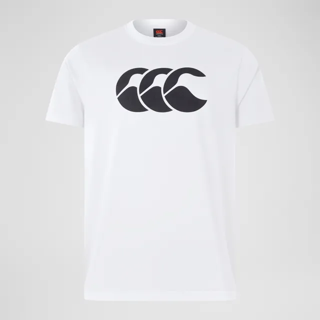 canterbury-ccc-cotton-logo-tee-uomo-white-t-shirt-in-cotone image 1
