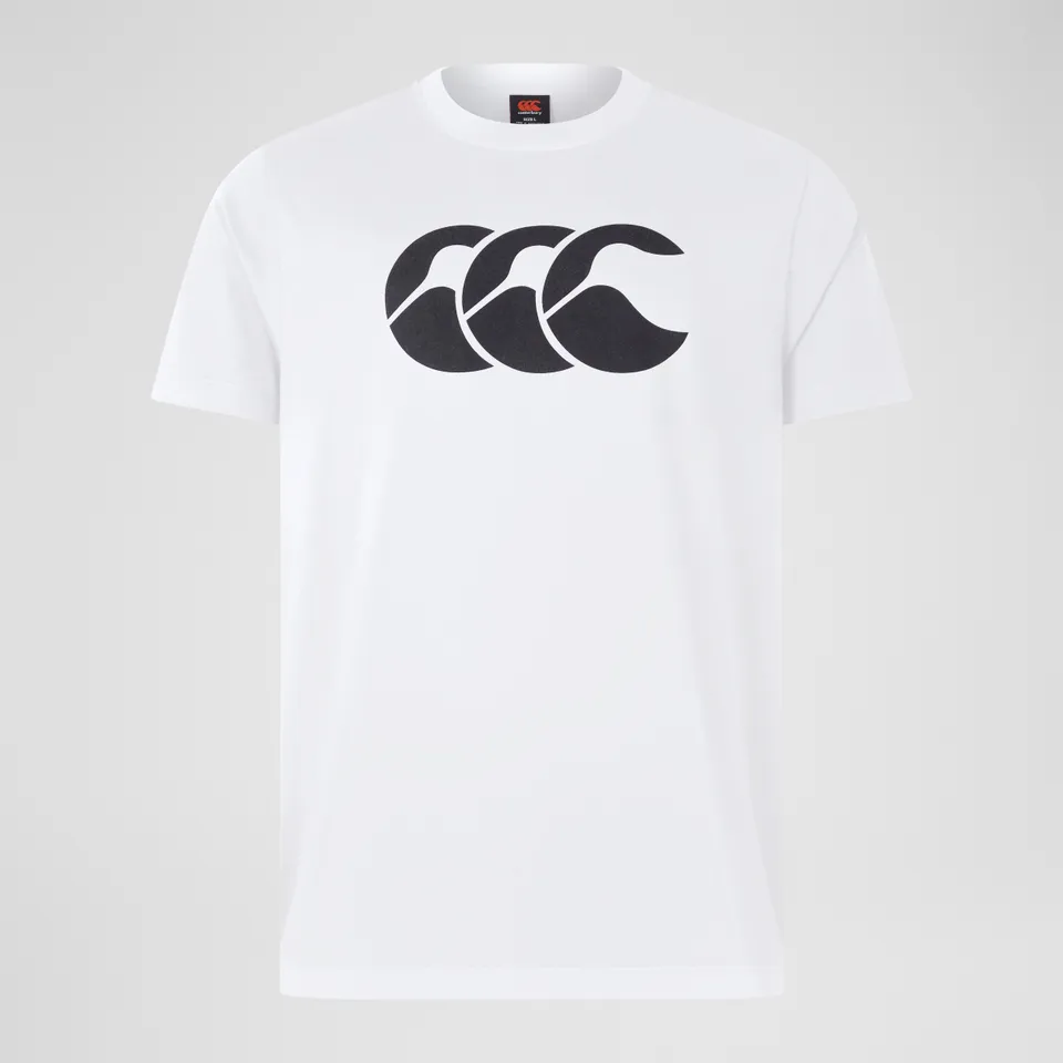 canterbury-ccc-cotton-logo-tee-uomo-white-t-shirt-in-cotone image 1