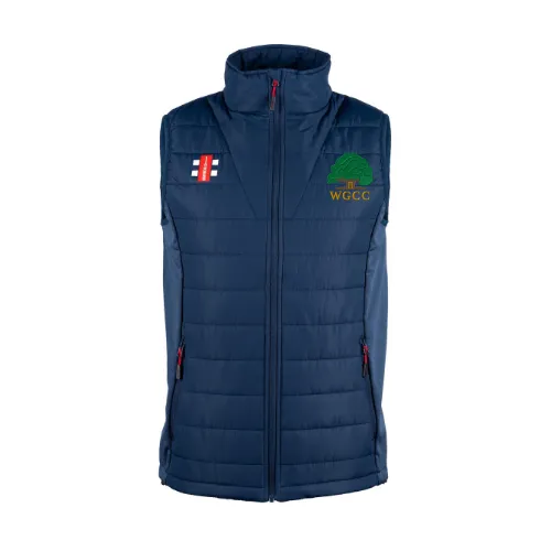gray-nicolls-pro-performance-bodywarmer-senior-dark-navy-wisborough-green-cc image 1