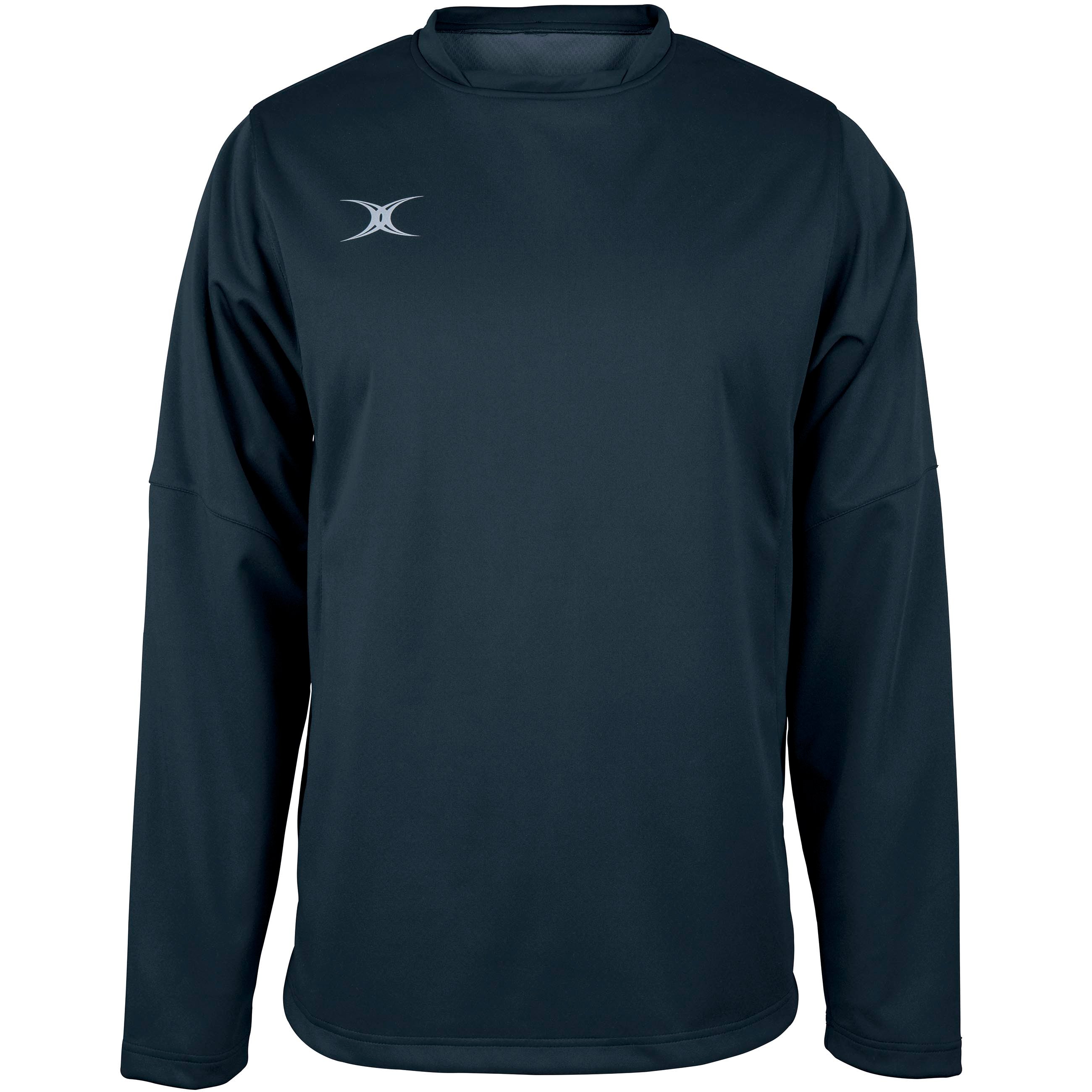 gilbert-rugby-pro-warm-up-top-uomo-felpa-rugby-nero-blu-navy image 2