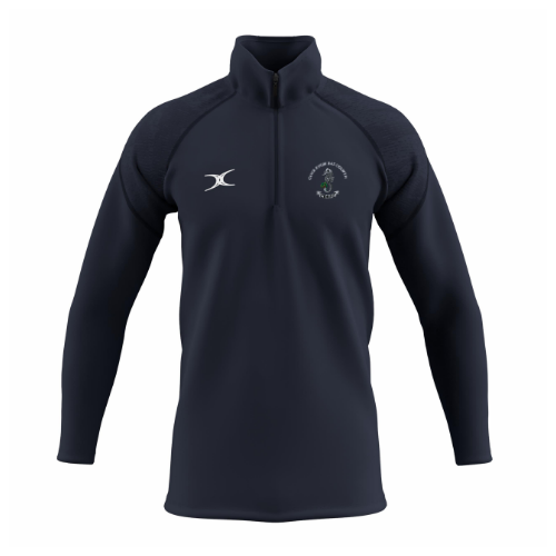 gilbert-rugby-gts-pile-1-4-zip-junior-colwyn-bay-rfc-blu-navy image 1