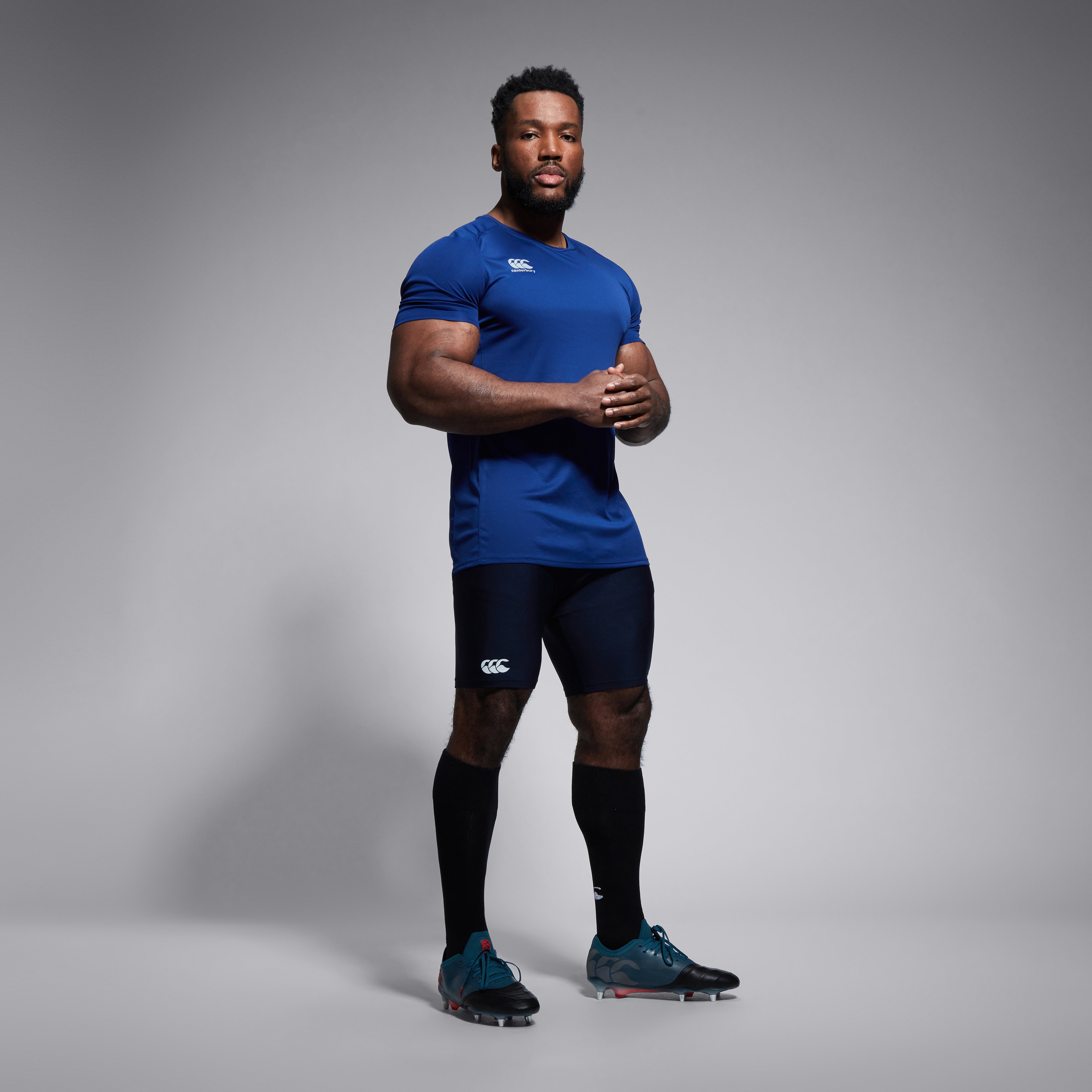 canterbury-thermoreg-pantaloncini-termici-rugby-uomo-blu-navy image 3