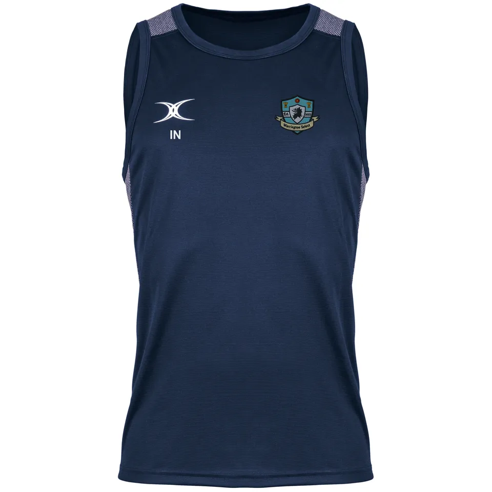 gilbert-rugby-pro-canotta-vest-senior-blu-navy-scuro-warrington-select-rfc image 1