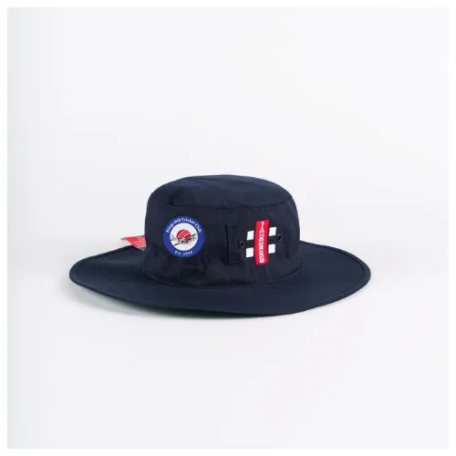 gray-nicolls-kings-hill-cc-senior-sun-hat-cricket-blu-navy image 1