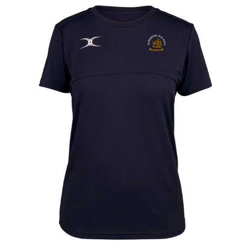 gilbert-rugby-photon-ii-t-shirt-donna-manica-corta-blu-navy-gloucester-old-boys- image 1