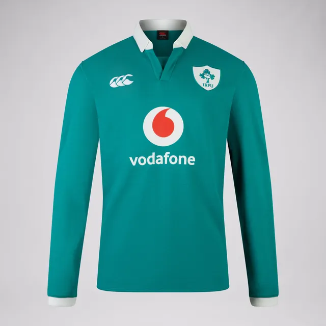 canterbury-ireland-home-classic-polo-manica-lunga-uomo-verde-bianco image 1