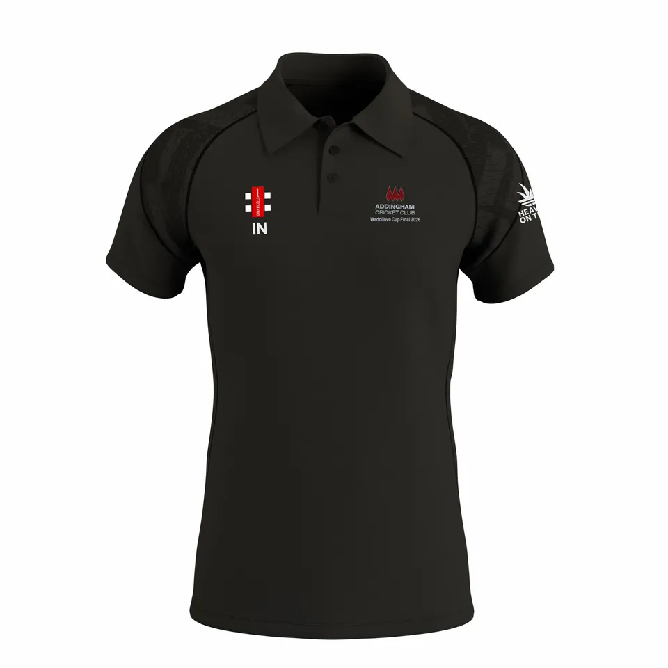 gray-nicolls-addingham-cc-gts-polo-manica-corta-senior-nera-waddilove-cup-final image 1