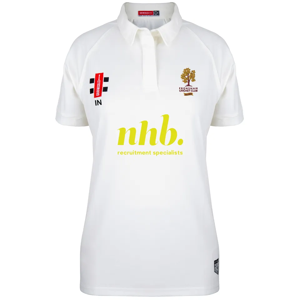 gray-nicolls-matrix-v2-maglia-cricket-manica-corta-donna-frensham-cc-avorio image 1