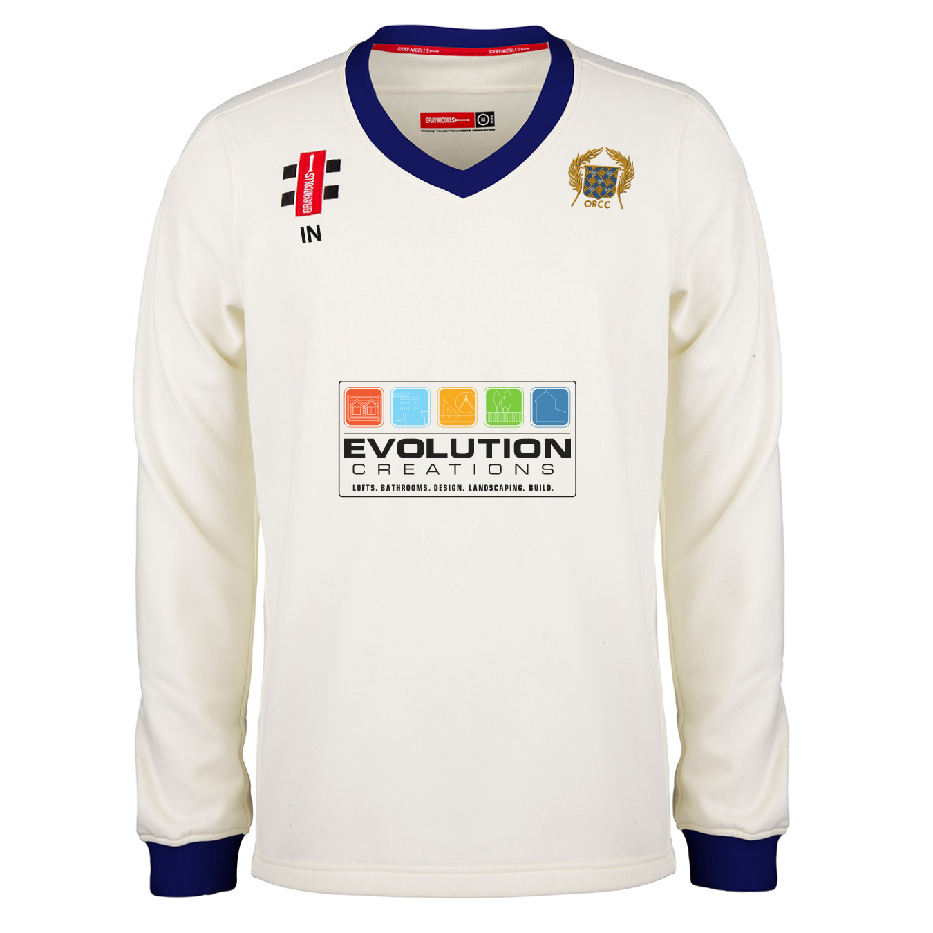gray-nicolls-old-rutlishians-cc-pro-performance-maglione-da-match-junior-avorio- image 1