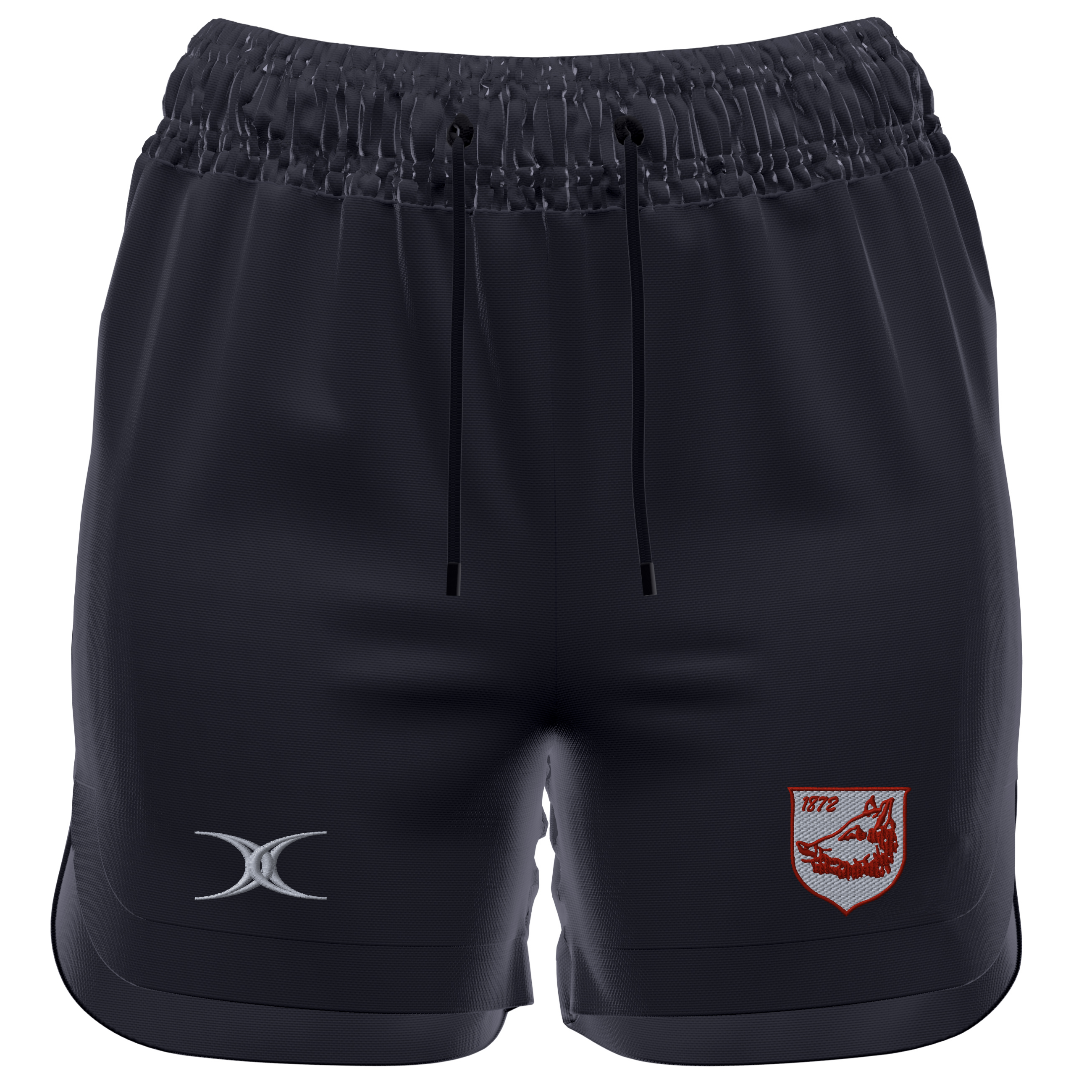 gilbert-rugby-pantaloncini-gts-donna-bromsgrove-rfc-nero image 1