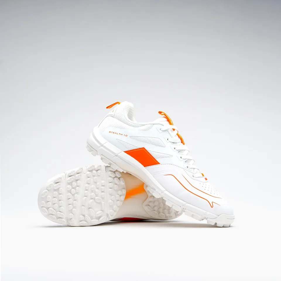 grays-stealth-scarpa-hockey-junior-bianca-arancione image 1