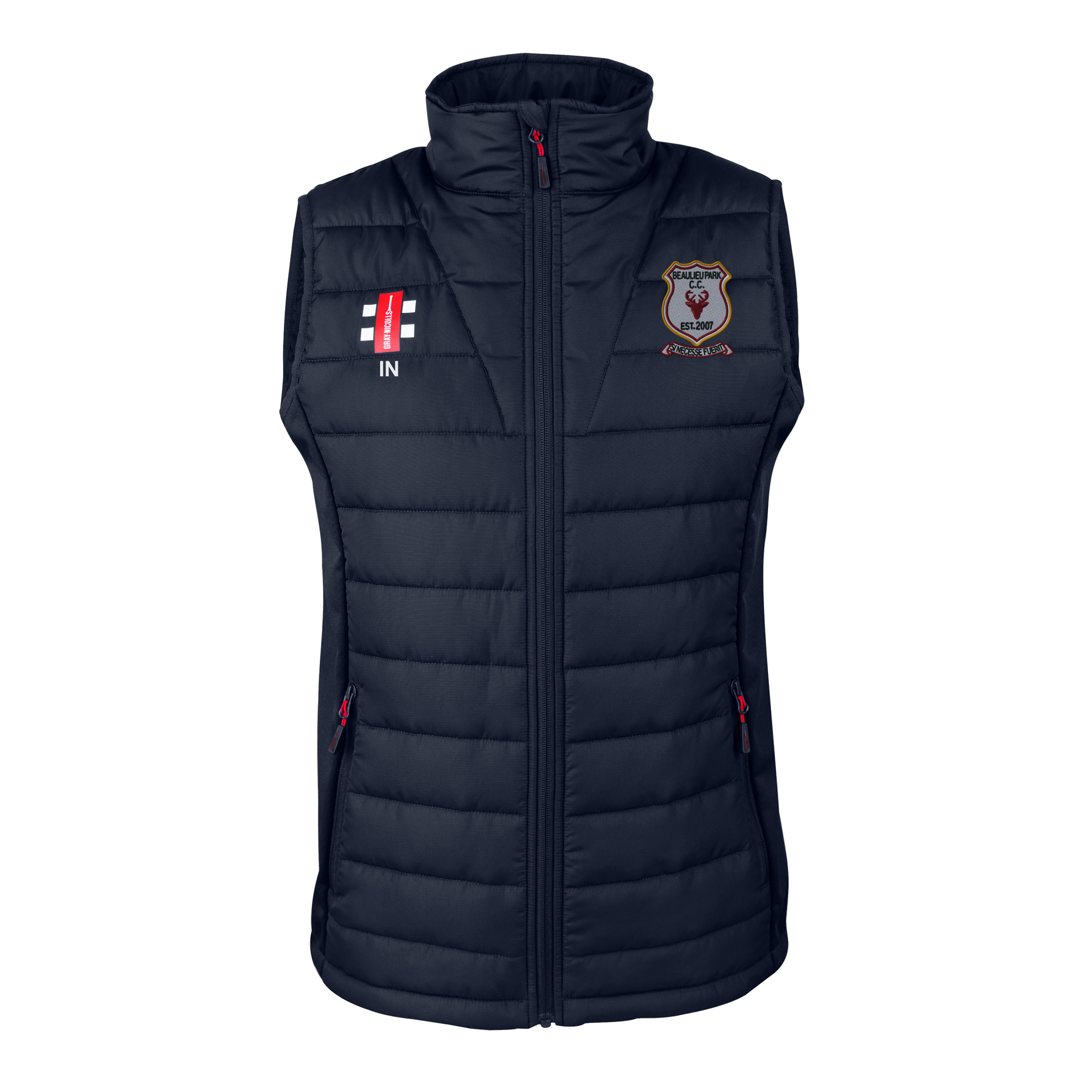 gray-nicolls-beaulieu-park-cc-senior-pro-performance-bodywarmer-nero image 1
