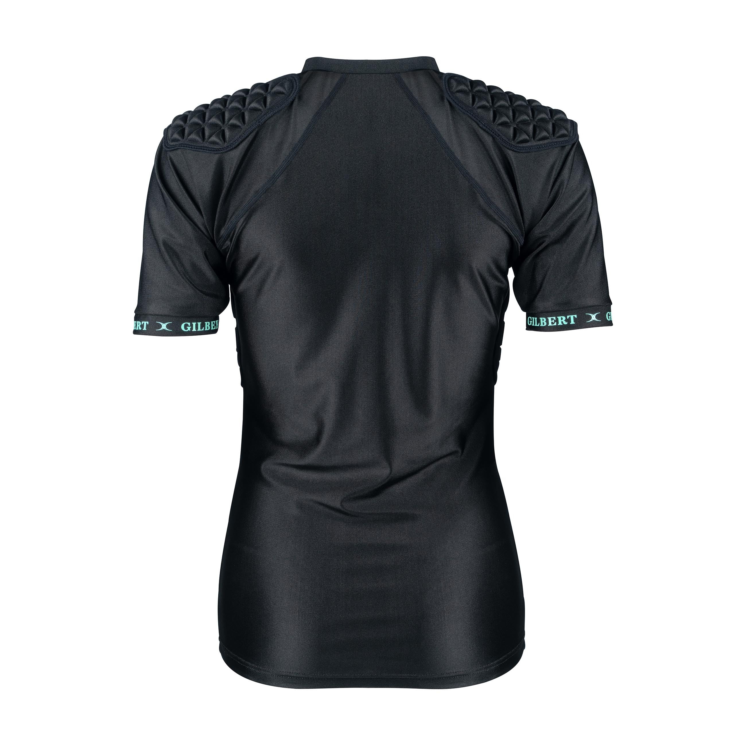 gilbert-rugby-triflex-lite-v3-body-armour-donna-top-protettivo-nero-aqua image 3