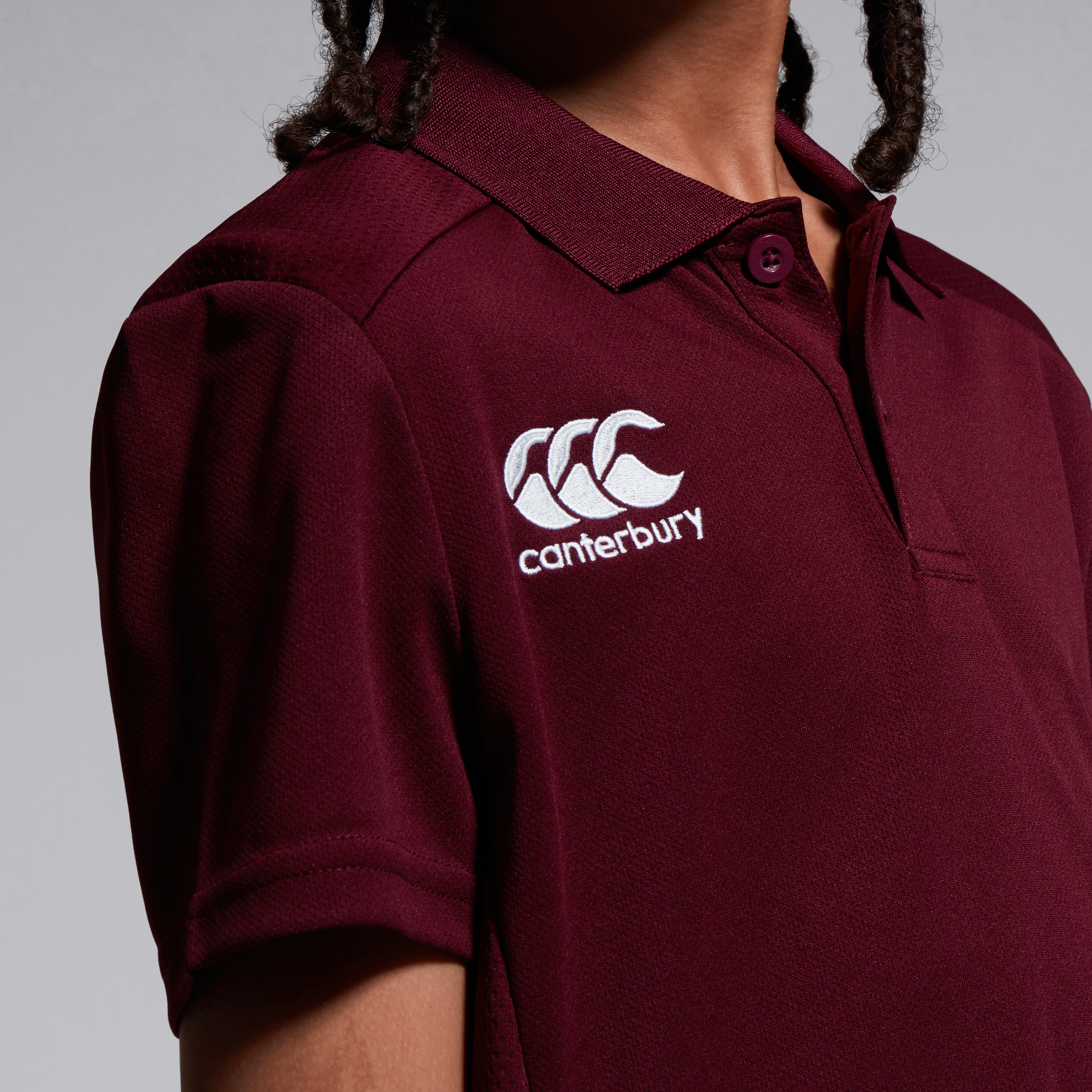 canterbury-club-dry-polo-junior-unisex-bordeaux image 7