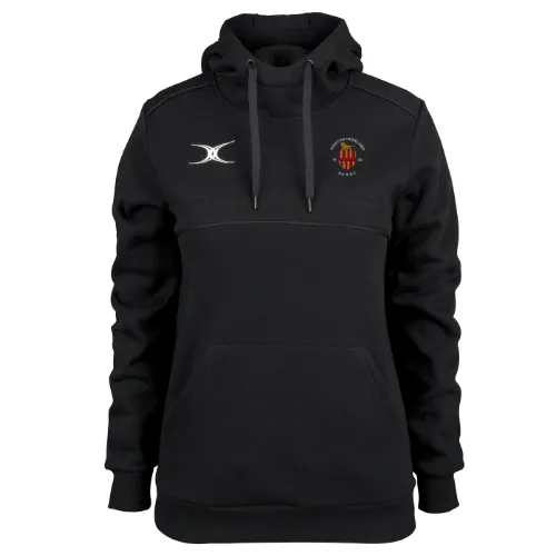 gilbert-rugby-northumberland-rfu-photon-felpa-con-cappuccio-donna-nero image 1