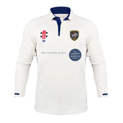 gray-nicolls-1066-cc-senior-shirt-manica-lunga-pro-performance-v3-avorio-blu-nav image 1