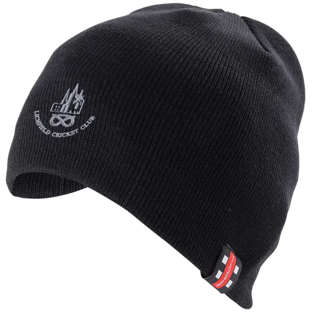 gray-nicolls-lichfield-cricket-club-adulto-berretto-beanie-nero image 1