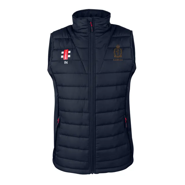 gray-nicolls-royal-army-medical-services-senior-pro-performance-bodywarmer-black image 1